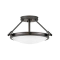 Hinkley Lighting 3381BX Black Oxide Small Semi-flush Mount Image 1