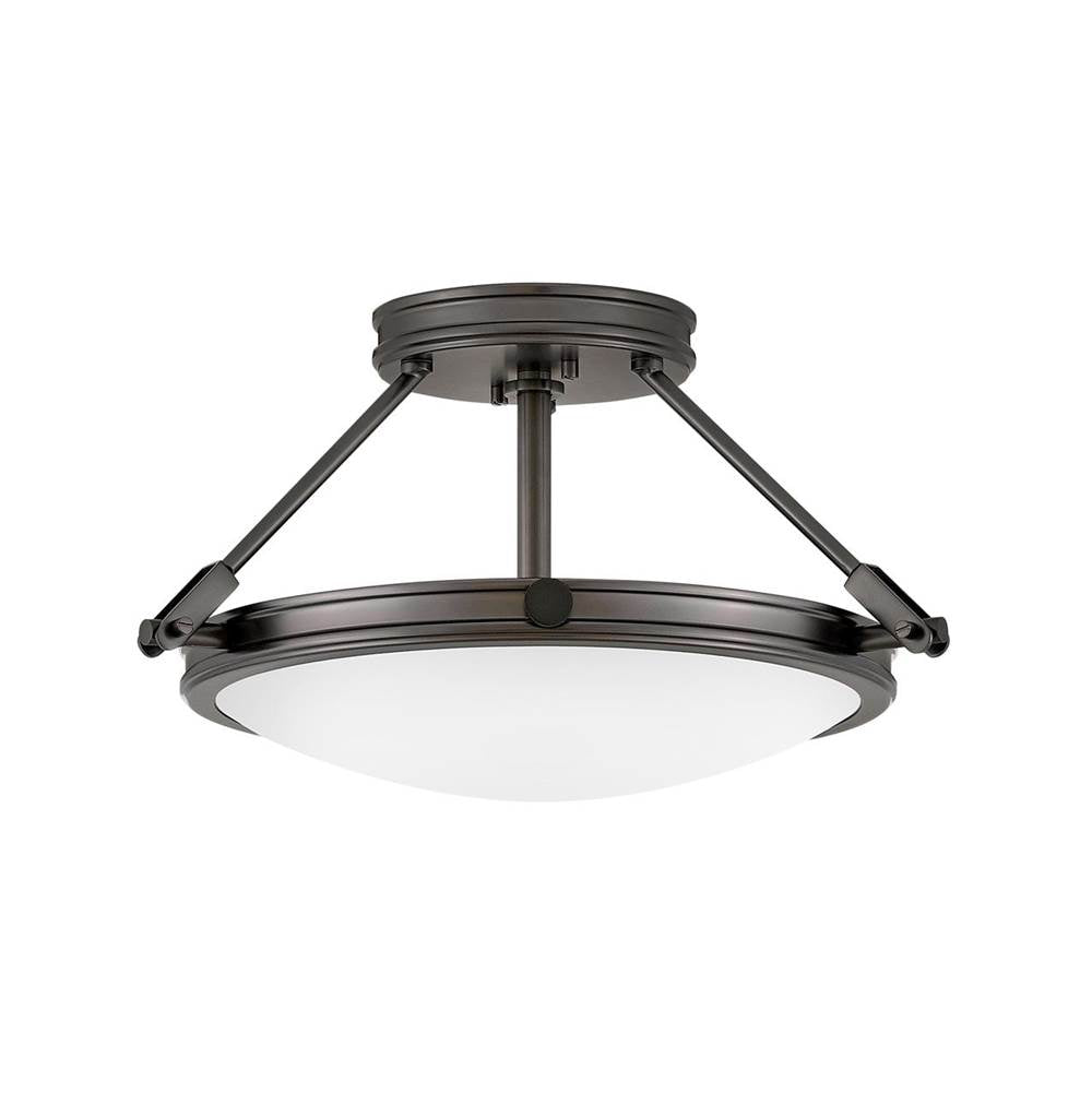 Hinkley Lighting 3381BX Black Oxide Small Semi-flush Mount Image 1