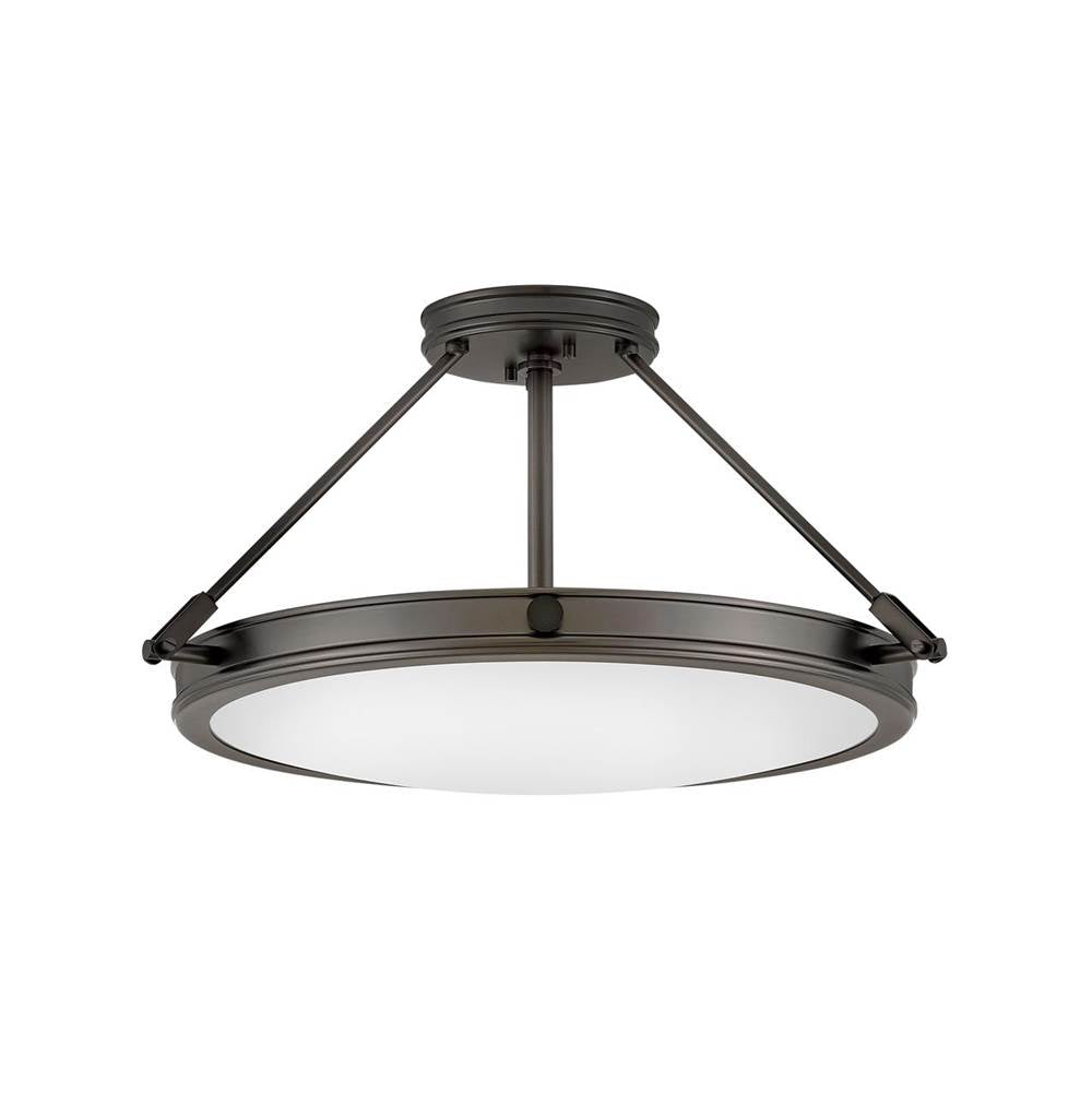 Hinkley Lighting 3382BX Black Oxide Medium Semi-flush Mount Image 1