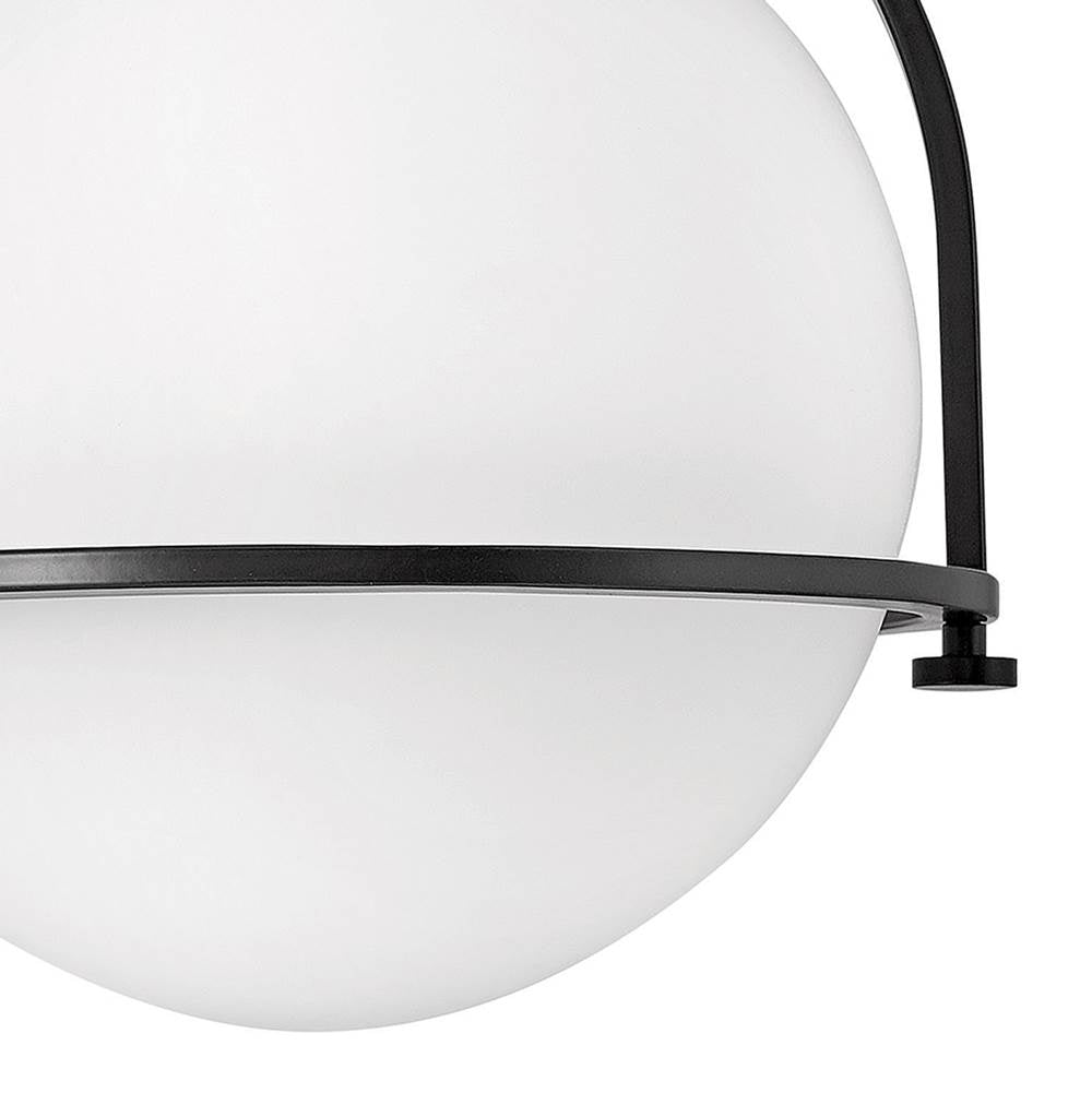 Hinkley Lighting 3403BK Black Small Semi-flush Mount Image 2