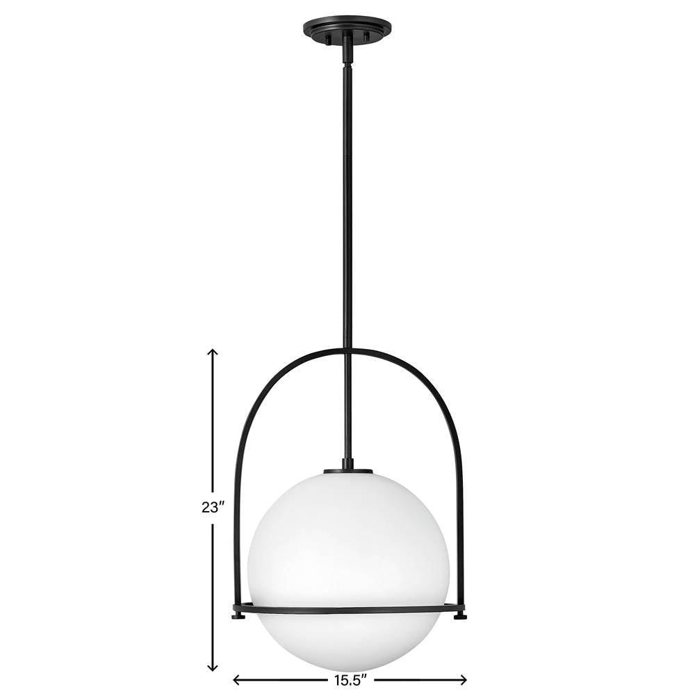 Hinkley Lighting 3405BK Black Large Pendant Image 3