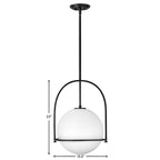 Hinkley Lighting 3405BK Black Large Pendant Image 3