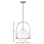 Hinkley Lighting 3405BN Brushed Nickel Large Pendant Image 4