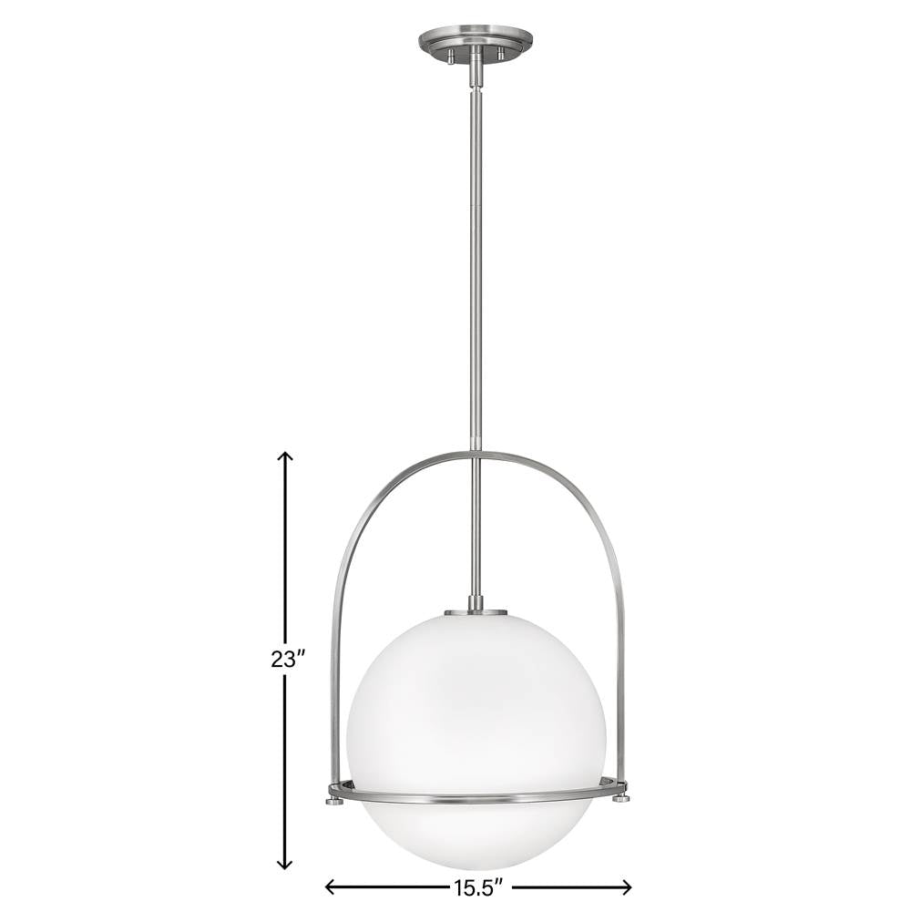 Hinkley Lighting 3405BN Brushed Nickel Large Pendant Image 4
