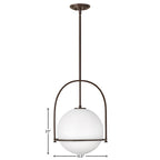 Hinkley Lighting 3405KZ Buckeye Bronze Large Pendant Image 4