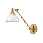 Hinkley Lighting 3480PT Polished White Small Single Light Sconce Image 1
