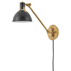Hinkley Lighting 3480SK Satin Black Small Single Light Sconce Image 2