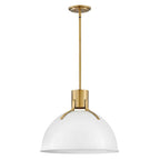 Hinkley Lighting 3483PT Polished White Medium Pendant Image 1