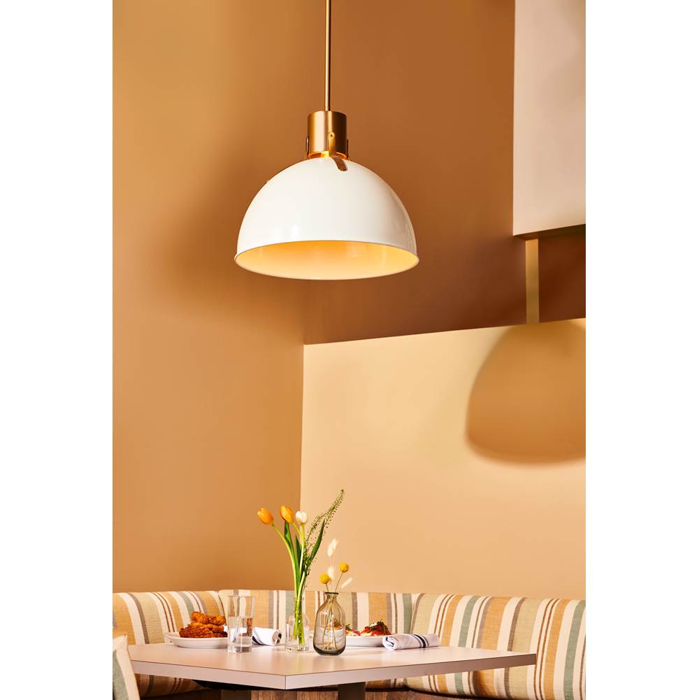 Hinkley Lighting 3483PT Polished White Medium Pendant Image 5