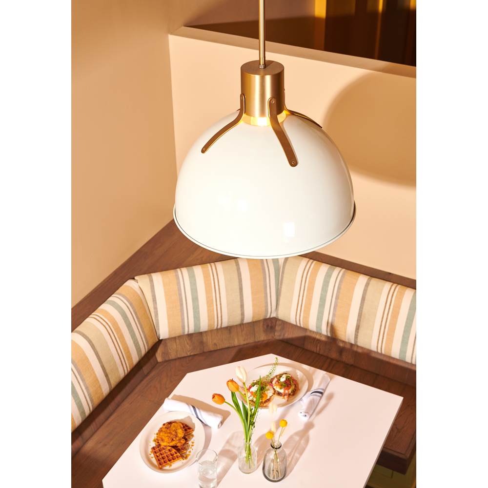 Hinkley Lighting 3483PT Polished White Medium Pendant Image 4