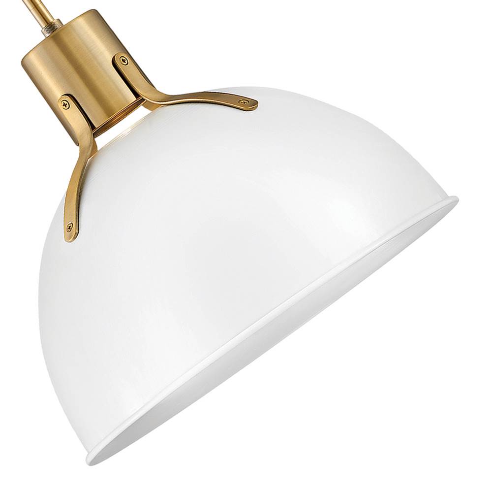 Hinkley Lighting 3487PT Polished White Small Pendant Image 6