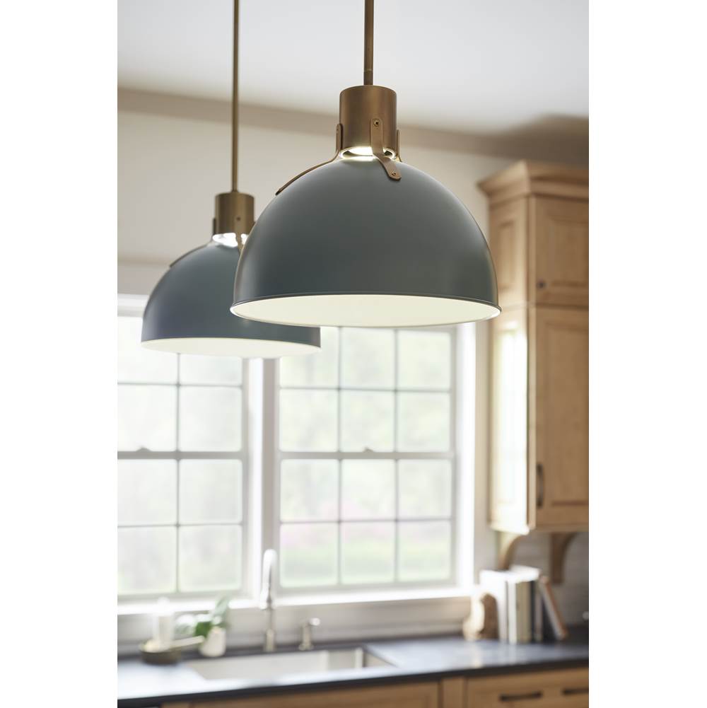 Hinkley Lighting 3487SGN Sage Green Small Pendant Image 6