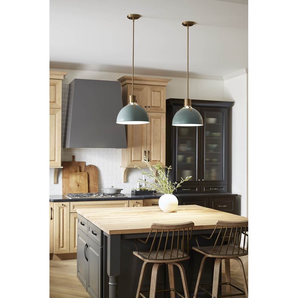 Hinkley Lighting 3487SGN Sage Green Small Pendant Image 2