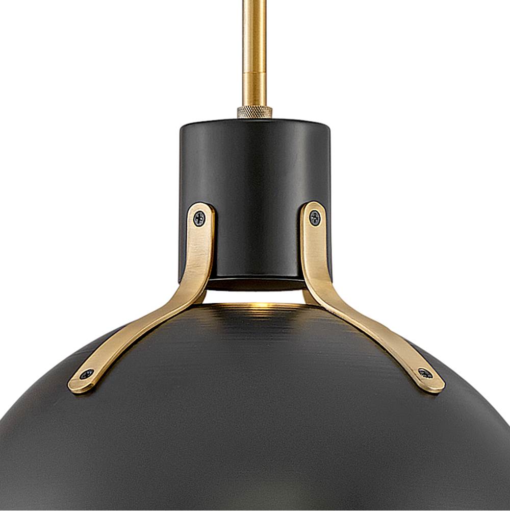 Hinkley Lighting 3487SK Satin Black Small Pendant Image 6
