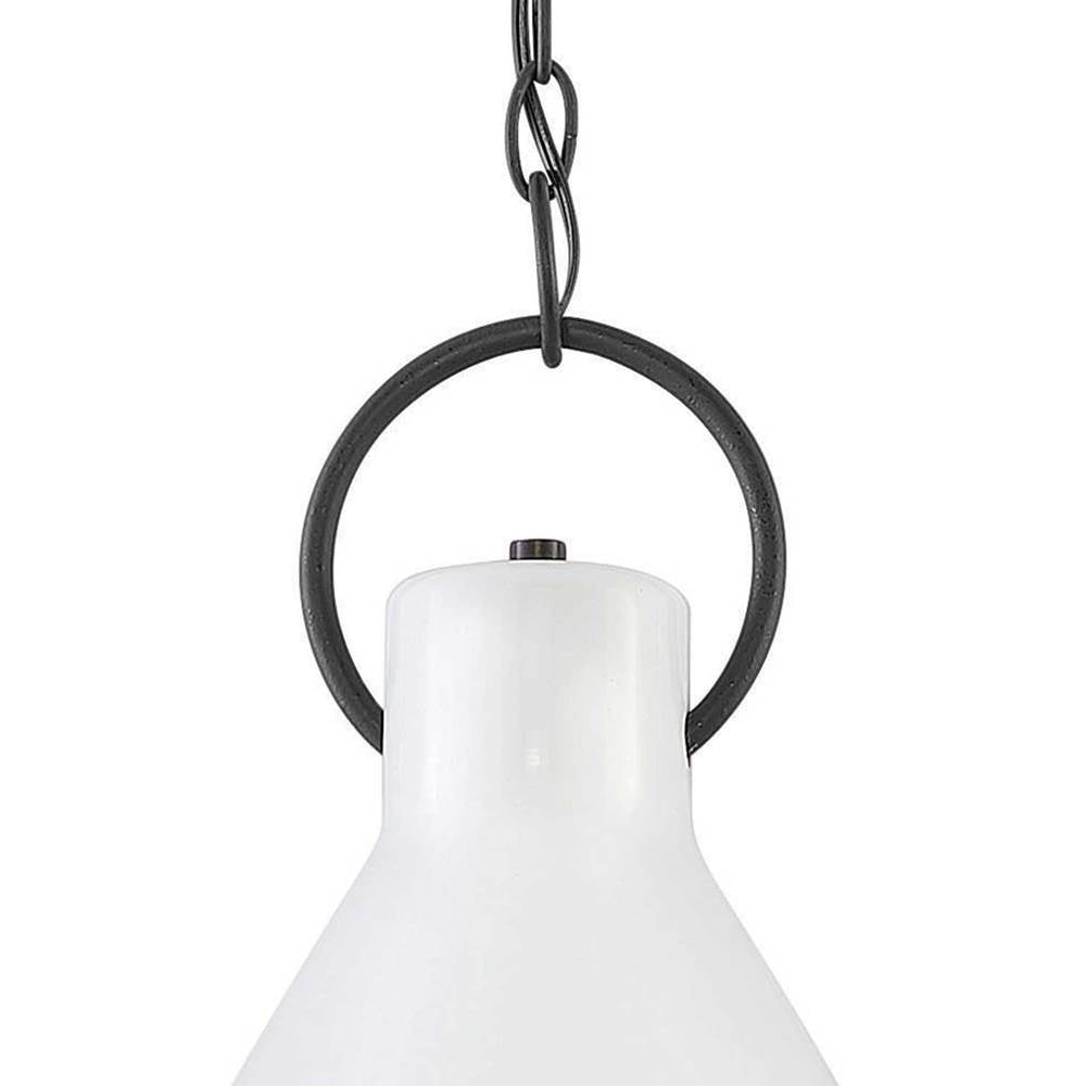 Hinkley Lighting 3557PT Polished White Small Pendant Image 4