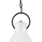 Hinkley Lighting 3557PT Polished White Small Pendant Image 4