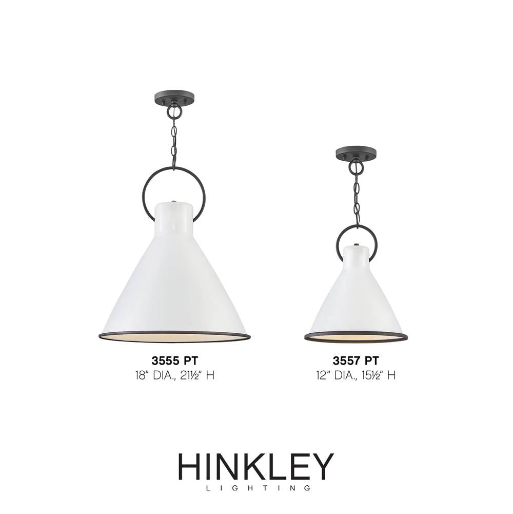 Hinkley Lighting 3557PT Polished White Small Pendant Image 2