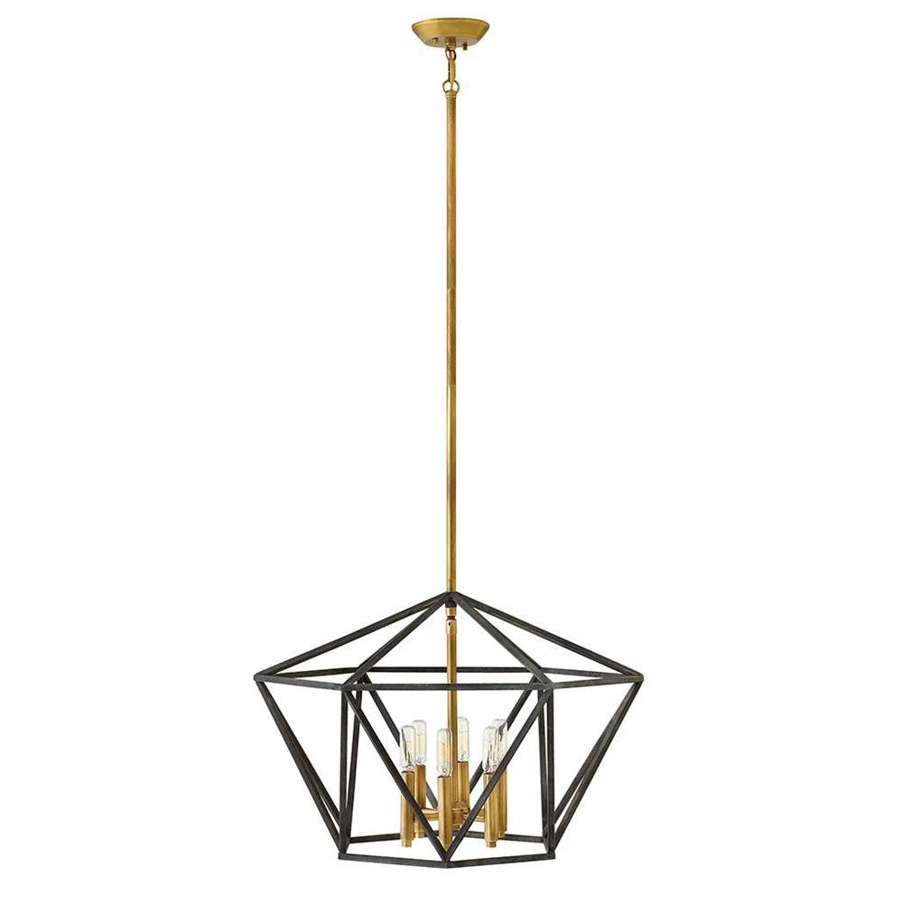 Hinkley Lighting 3576DZ Aged Zinc Medium Open Frame Single Tier Image 1