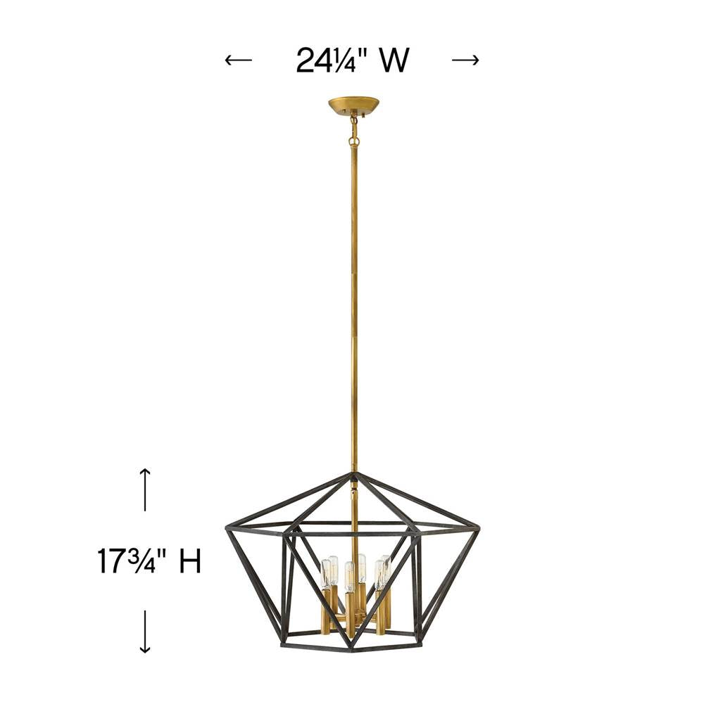 Hinkley Lighting Theory Medium Open Frame Single Tier