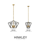 Hinkley Lighting 3576DZ Aged Zinc Medium Open Frame Single Tier Image 2