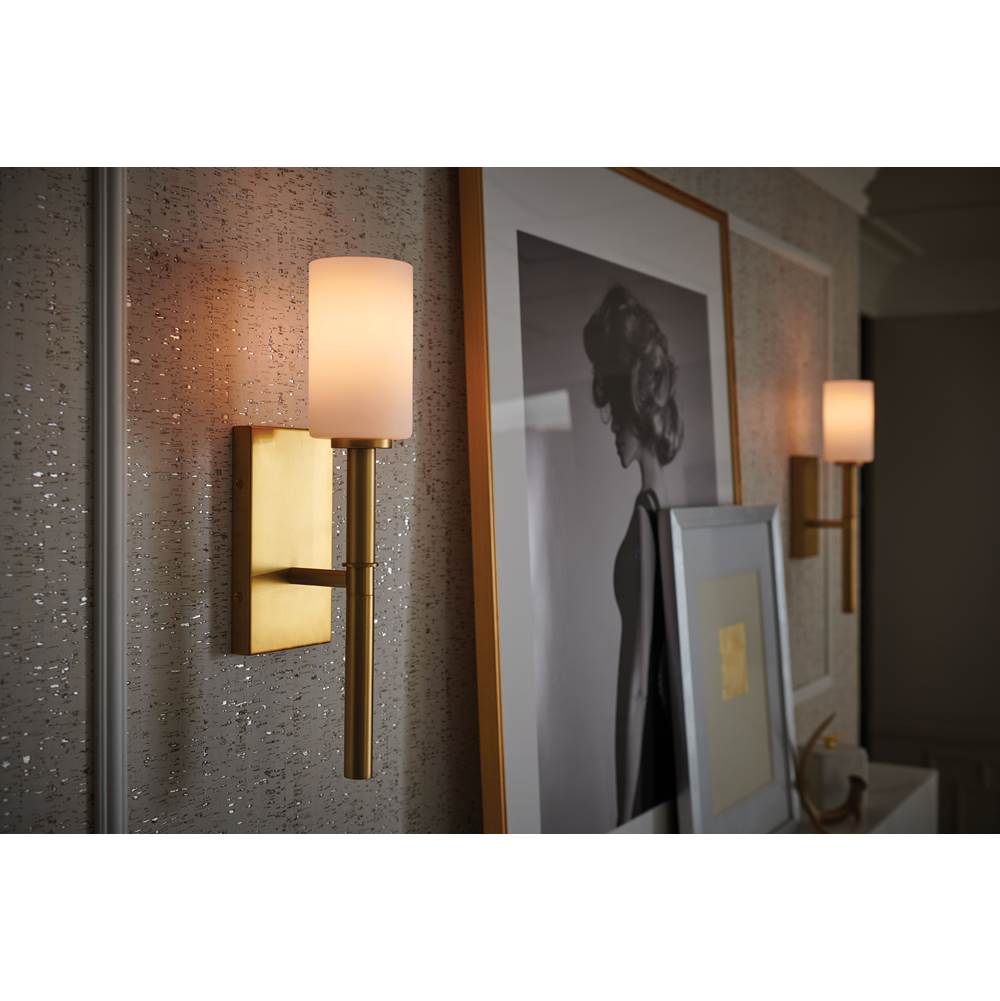 Hinkley Lighting 3580VS Vintage Brass Single Light Sconce Image 4