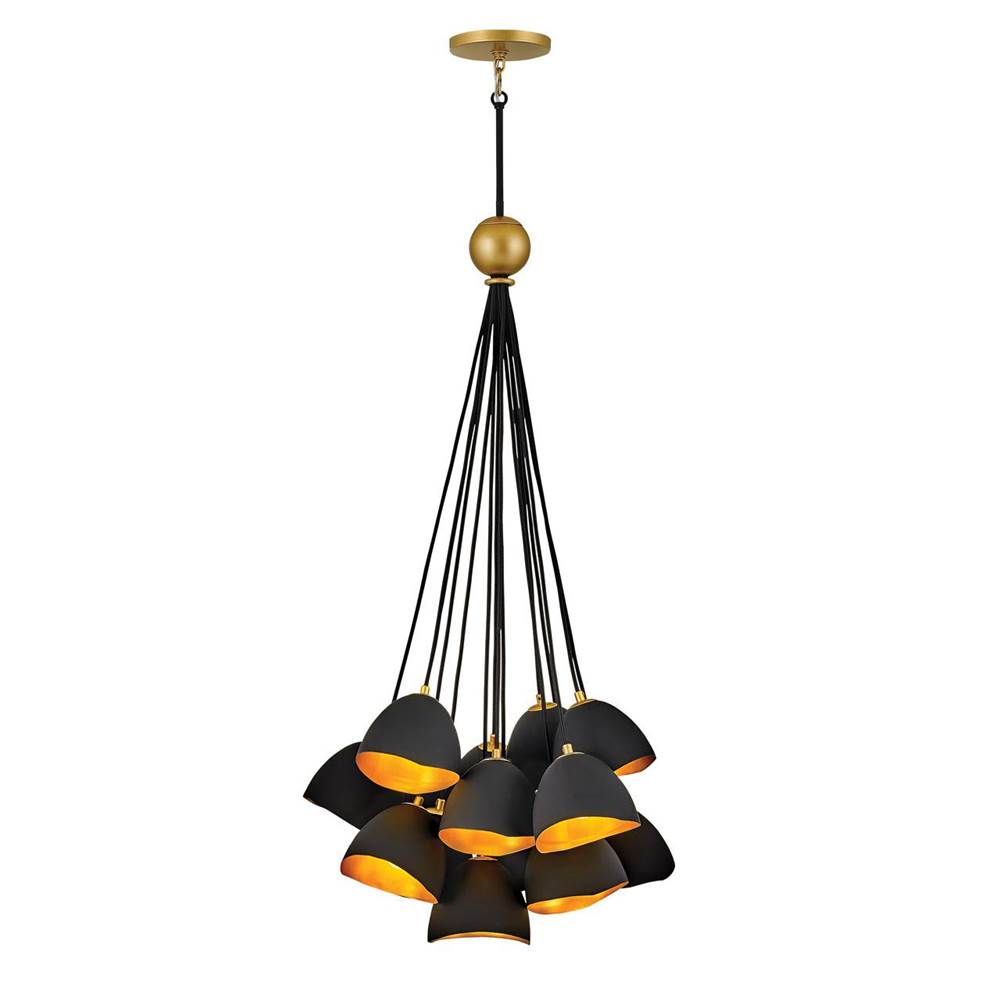 Hinkley Lighting 35906SHB Shell Black Large Single Tier Image 1