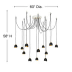 Hinkley Lighting 35908SHB Shell Black Large Multi Tier Image 2