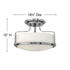 Hinkley Lighting Harper Medium Semi-flush Mount