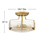 Hinkley Lighting Harper Medium Semi-flush Mount