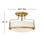 Hinkley Lighting Harper Medium Semi-flush Mount