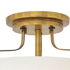 Hinkley Lighting 3641HB Heritage Brass Medium Semi-flush Mount Image 2
