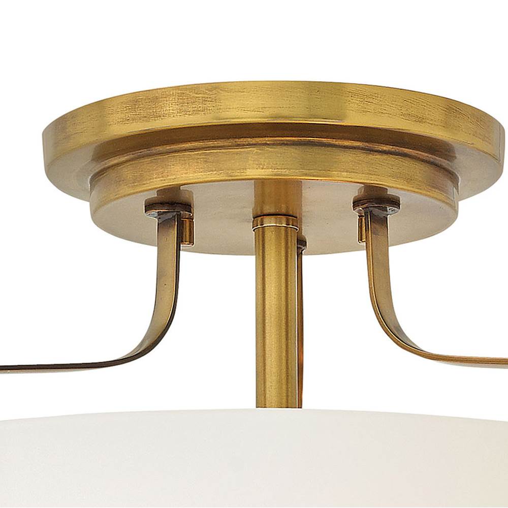 Hinkley Lighting 3641HB Heritage Brass Medium Semi-flush Mount Image 2