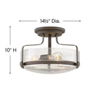Hinkley Lighting Harper Medium Semi-flush Mount