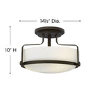 Hinkley Lighting Harper Medium Semi-flush Mount