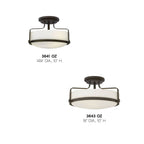 Hinkley Lighting 3641OZ Oil Rubbed Bronze Medium Semi-flush Mount Image 2