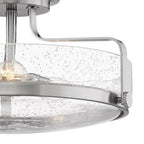 Hinkley Lighting 3643BN-CS Brushed Nickel with Clear Seedy glass Large Semi-flush Mount Image 3