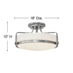 Hinkley Lighting Harper Large Semi-flush Mount