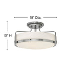 Hinkley Lighting Harper Large Semi-flush Mount
