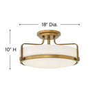 Hinkley Lighting Harper Large Semi-flush Mount