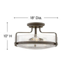 Hinkley Lighting Harper Large Semi-flush Mount