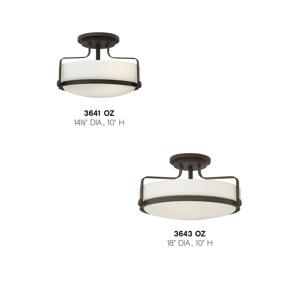 Hinkley Lighting 3643OZ Oil Rubbed Bronze Large Semi-flush Mount Image 2