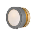 Hinkley Lighting 3650DMG Dark Matte Grey Single Light Sconce Image 1