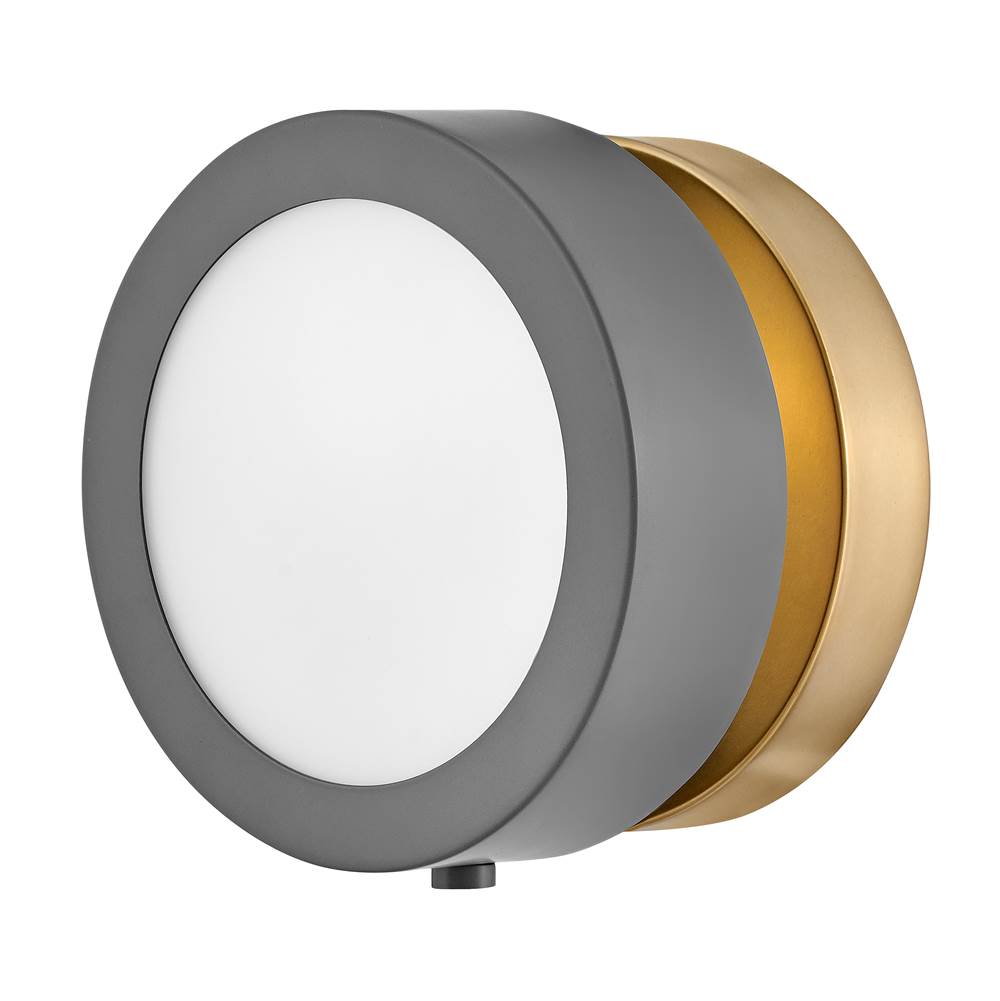 Hinkley Lighting 3650DMG Dark Matte Grey Single Light Sconce Image 6