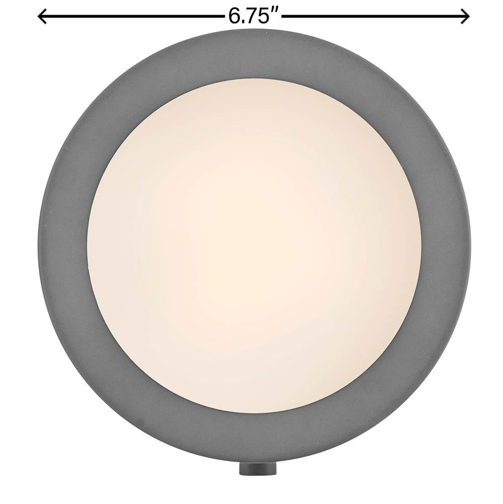 Hinkley Lighting 3650DMG Dark Matte Grey Single Light Sconce Image 5