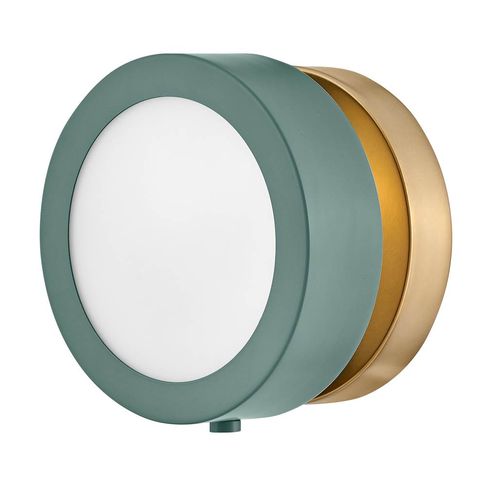 Hinkley Lighting 3650SGN Sage Green Single Light Sconce Image 6