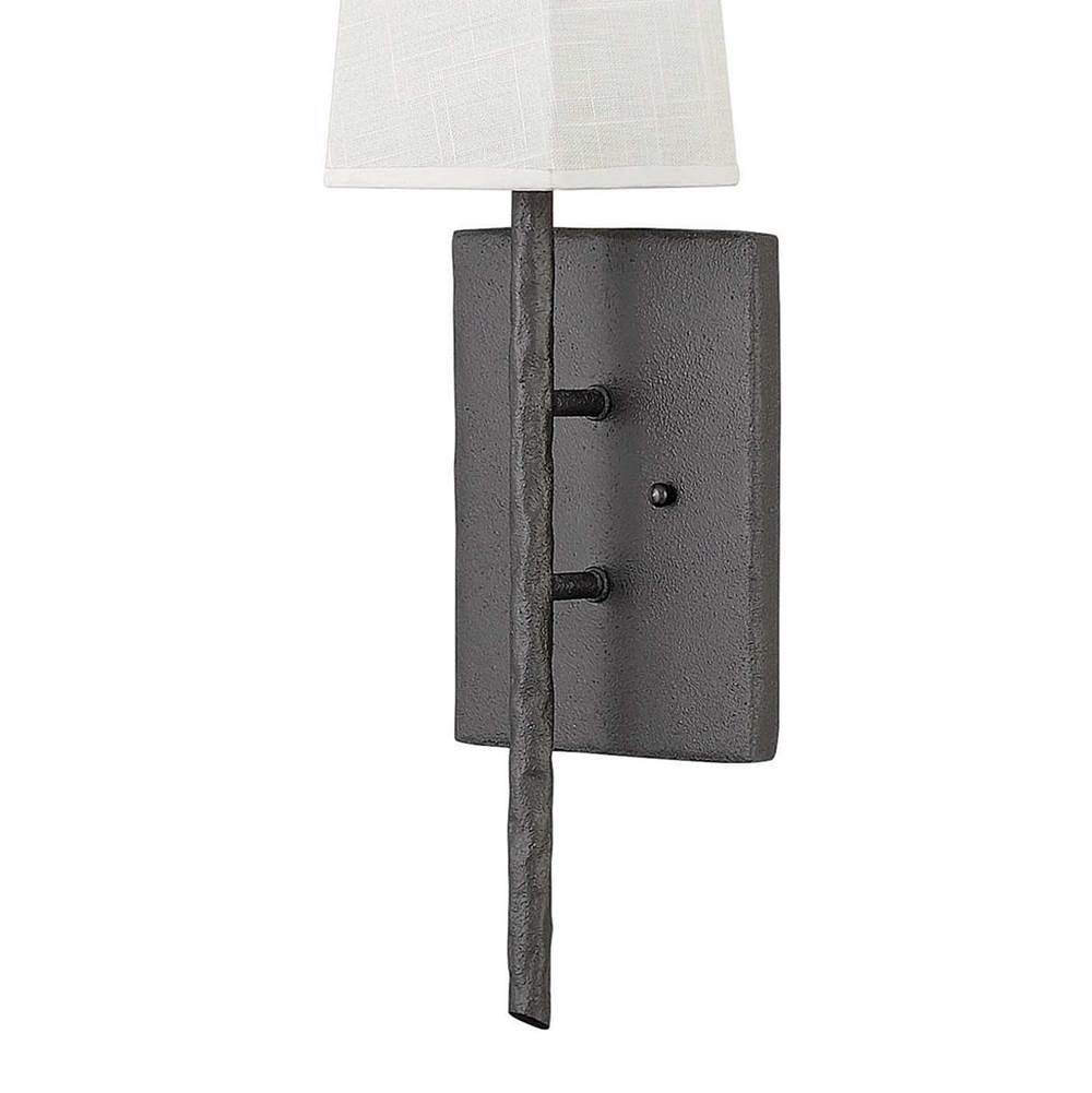 Hinkley Lighting 3670FE Forged Iron Single Light Sconce Image 2