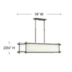 Hinkley Lighting Tress Six Light Linear