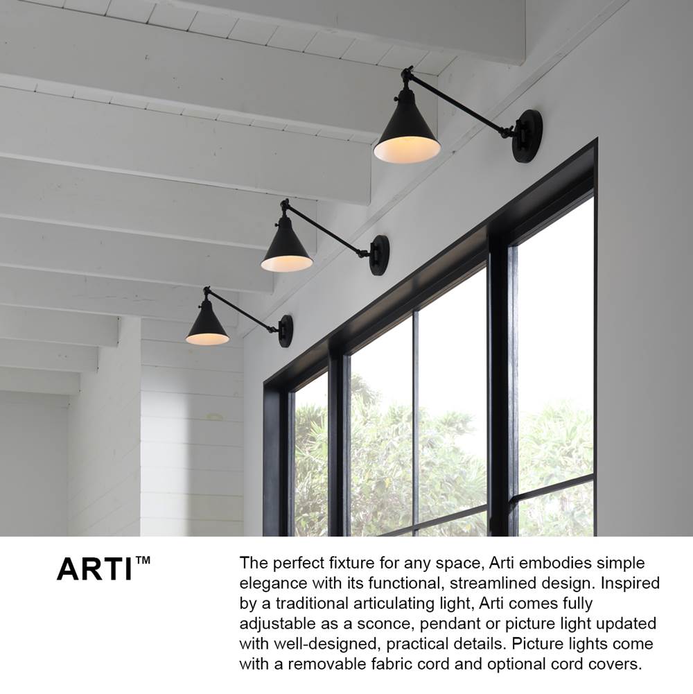 Hinkley Lighting 3690BK-NAT Black,Light Natural Rattan Shade Small Single Light Sconce Image 3