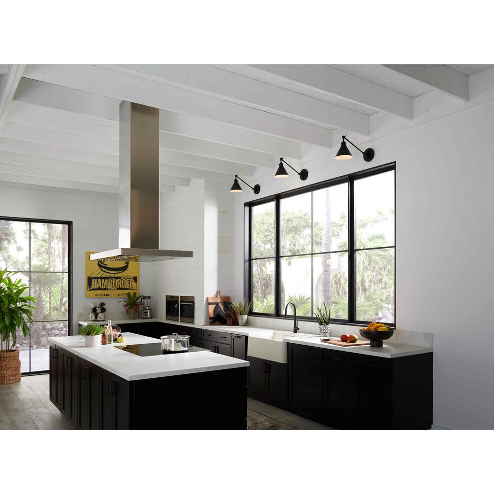 Hinkley Lighting 3690BK Black Small Single Light Sconce Image 3