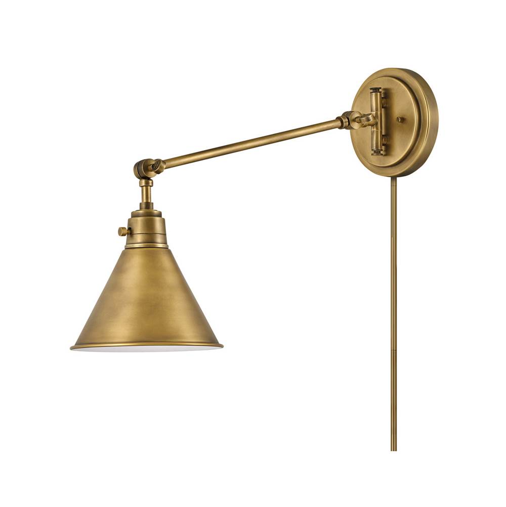 Hinkley Lighting 3690HB Heritage Brass Small Single Light Sconce Image 2